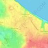 Mapa topográfico Les Isles, altitud, relieve