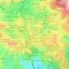 Mapa topográfico Salud Mitra, altitud, relieve