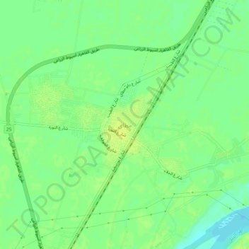 Mapa topográfico Matai, altitud, relieve