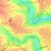 Mapa topográfico Bocking, altitud, relieve