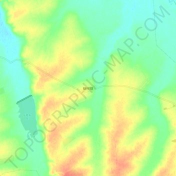 Mapa topográfico Liuhe, altitud, relieve