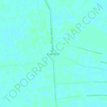 Mapa topográfico Kota Raja, altitud, relieve