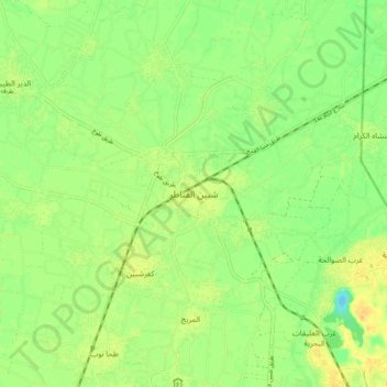 Mapa topográfico Shebin el Qanater, altitud, relieve