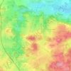 Mapa topográfico L'Aumône, altitud, relieve