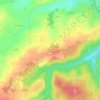 Mapa topográfico La Verge au Moine, altitud, relieve