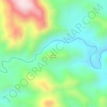 Mapa topográfico Mount Amuyao, altitud, relieve