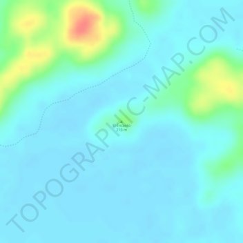 Mapa topográfico El Encanto, altitud, relieve
