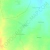 Mapa topográfico Kodia God, altitud, relieve