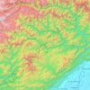 Mapa topográfico Lower Subansiri, altitud, relieve