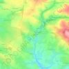 Mapa topográfico Le Puy Renou, altitud, relieve