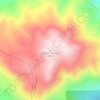 Mapa topográfico Cobb Mountain, altitud, relieve