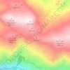Mapa topográfico Collado del Alguacil, altitud, relieve