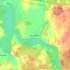 Mapa topográfico Jędrychowo, altitud, relieve