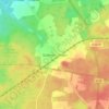 Mapa topográfico Gollmitz, altitud, relieve