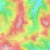 Mapa topográfico Les Chapuis, altitud, relieve