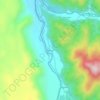 Mapa topográfico Pejerrey, altitud, relieve