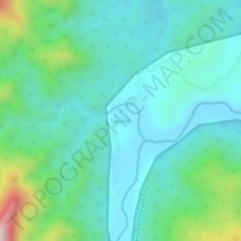 Mapa topográfico Sapinit, altitud, relieve