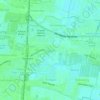 Mapa topográfico Ketajen, altitud, relieve