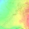 Mapa topográfico Aldergrove, altitud, relieve