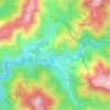 Mapa topográfico La Vernède, altitud, relieve