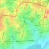 Mapa topográfico Nallurahalli, altitud, relieve