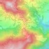 Mapa topográfico Deurali, altitud, relieve