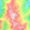 Mapa topográfico Monte Renoso, altitud, relieve