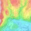Mapa topográfico Linod, altitud, relieve