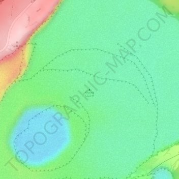 Mapa topográfico Kīlauea, altitud, relieve
