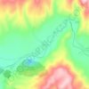 Mapa topográfico Kestelek, altitud, relieve