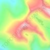 Mapa topográfico Mount Bierstadt, altitud, relieve