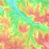 Mapa topográfico La Renaudie, altitud, relieve