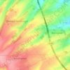 Mapa topográfico Barlinghem, altitud, relieve