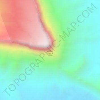 Mapa topográfico Cerro de La Popa, altitud, relieve