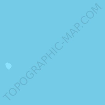 Mapa topográfico Zapatos Islands, altitud, relieve