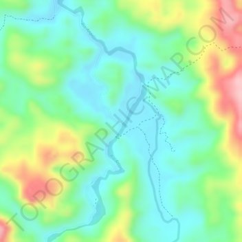 Mapa topográfico Madrevieja, altitud, relieve