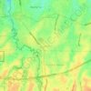 Mapa topográfico Jatirahayu, altitud, relieve