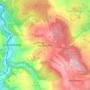 Mapa topográfico Waldkirchen, altitud, relieve