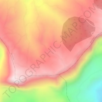 Mapa topográfico Santa Helena, altitud, relieve