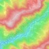 Mapa topográfico Codromaz, altitud, relieve