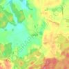 Mapa topográfico Sierzno, altitud, relieve