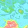 Mapa topográfico Ban Khiau, altitud, relieve