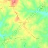 Mapa topográfico Earlysville, altitud, relieve