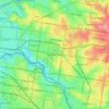 Mapa topográfico Hawthorn East, altitud, relieve