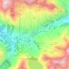 Mapa topográfico Kühtai, altitud, relieve