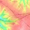 Mapa topográfico Les Quatre Routes, altitud, relieve