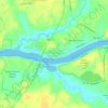 Mapa topográfico North Chesapeake City, altitud, relieve