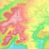 Mapa topográfico Dringe, altitud, relieve