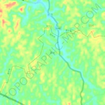 Mapa topográfico Napu, altitud, relieve