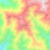 Mapa topográfico Palandita, altitud, relieve